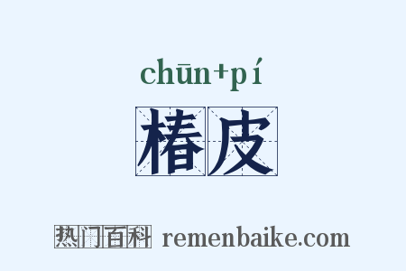 椿皮是什么意思的图片